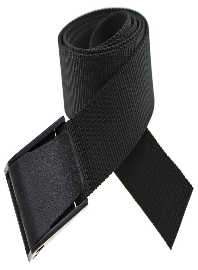 Thomas Bates Titan Durable Outdoor Nylon Web Belt Metal Free (Black) - Image 1